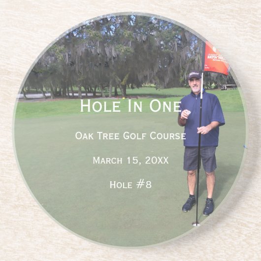 Persoonlijk gat in één Man grot Onderzetters (Voorkant)