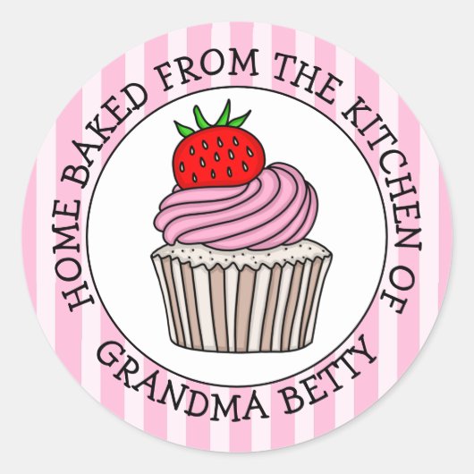 Persoonlijk Gebakken door   Ronde Sticker (Voorkant)