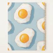 Persoonlijk Gebakken Ei Patroon Pret Blauw Grappig Planner (Achterkant)
