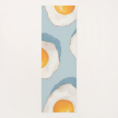 Persoonlijk Gebakken Eipatroon Pret Blauw Grappig Yogamat (Achterkant)