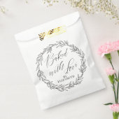 Persoonlijk Gebakken met Liefde Elegant Bedankzakje (Gezegeld)