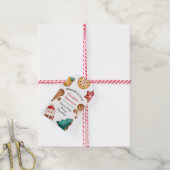 Persoonlijk Gebakken Met Liefde Gemberkoek Kerstmi Cadeaulabel (Met Touw)