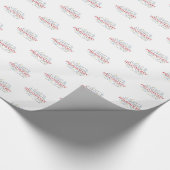 Persoonlijk, Gebied Hockey Coach Dank u in Woorden Cadeaupapier (Hoek)