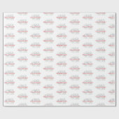 Persoonlijk, Gebied Hockey Coach Dank u in Woorden Cadeaupapier (Vlak)