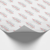 Persoonlijk, Gebied Hockey Coach Dank u in Woorden Cadeaupapier (Hoek)