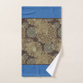 Persoonlijk Geblauwd & Bruin Boho Treurige Mandala Bad Handdoek (Handdoek)