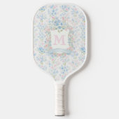 Persoonlijk gebloemd monogram pickleball-paddle pickleball paddle (Voorkant)