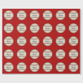 Persoonlijk Geboorte Baseball Inpakpapier (Vlak)