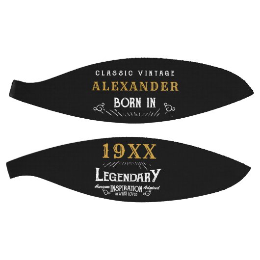 Persoonlijk geboortedag monogram Legendary Vader Basketbal (Panelen)