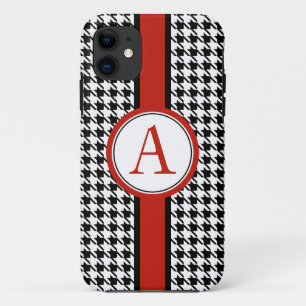 Persoonlijk Geborduurd Houndstooth iPhone 5 Case M