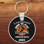 Persoonlijk geboren om basketbal te spelen sleutelhanger (Voorkant)