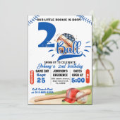 Persoonlijk Geboren Twee Ballen Verjaardag Kaart (Staand voorkant)