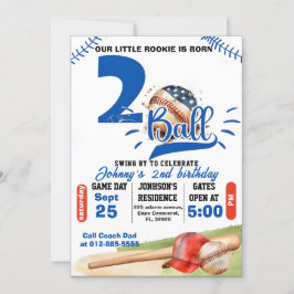 Persoonlijk Geboren Twee Ballen Verjaardag Kaart