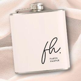 Persoonlijk Gebrandmerkt Roze Chic Bachelorette Heupfles