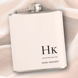 Persoonlijk Gebrandmerkt Roze Chic Meisjesuitje Heupfles