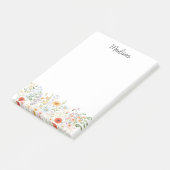 Persoonlijk Gebrandmerkt Waterverf Kleurrijk Wilde Post-it® Notes (Schuin)