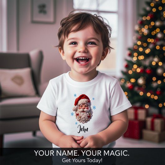 Persoonlijk gebreid Kerstmannengezicht
