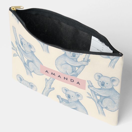 Persoonlijk Gebreid Koala Patroon Etui (Open)