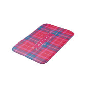 Persoonlijk Gebreid Roze Fuchsia Geruit Preppy Badmat (Gekanteld)