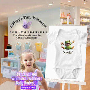 Persoonlijk Gebreid Wonderen Baby Kikker Bodysuit
