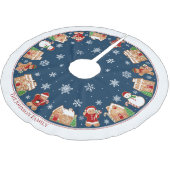 Persoonlijk Gebruikte Gebruikte Polyester Dorp van Kerstboom Rok (Gekanteld)