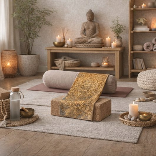 Persoonlijk Gebruikte Mandala met Reliëf | Elegant Handdoek