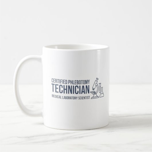 Persoonlijk gecertificeerd geschenk voor een flebo koffiemok (Links)