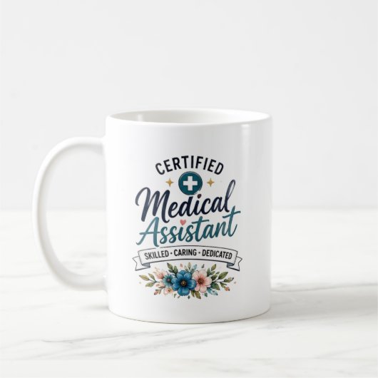 Persoonlijk gecertificeerd geschenk voor medisch a koffiemok (Links)