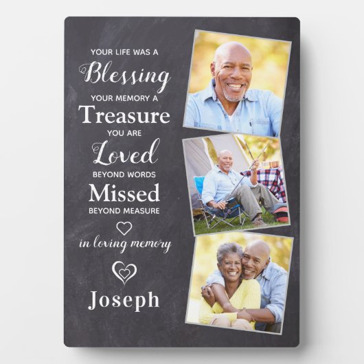 Persoonlijk gedenkteken 3 Foto Fotoplaat (voorkant)