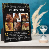 Persoonlijk gedenkteken voor paard ter nagedachten fotoplaat (Zijkant)
