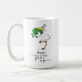 Persoonlijk geef nooit Frog Pelican op Koffiemok (Links)