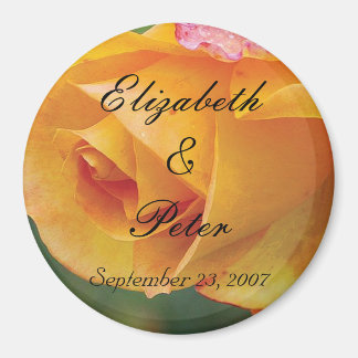 Persoonlijk Geel Verblindend Roos Magneet