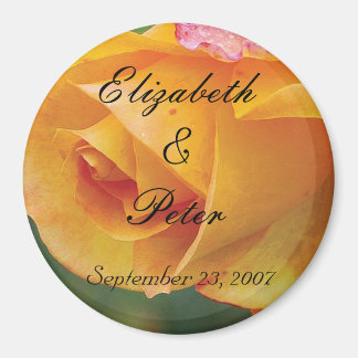 Persoonlijk Geel Verblindend Roos Magneet