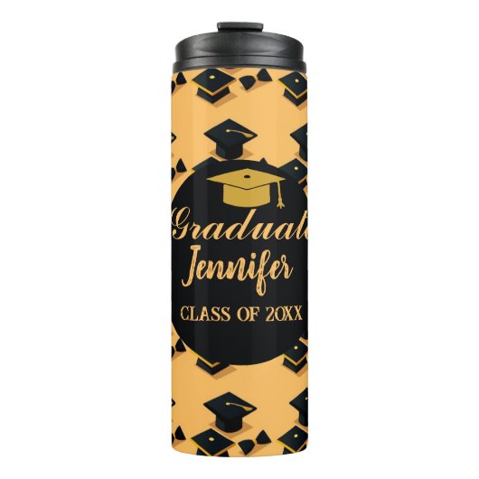 Persoonlijk geëlegante moderne scriptie afstuderen thermosbeker (Voorkant)