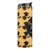 Persoonlijk geëlegante moderne scriptie afstuderen thermosbeker (Gedraaid links)