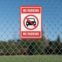 Persoonlijk "Geen Parkeren" Buiten Metaal Bord
