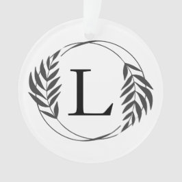 Persoonlijk gegraveerd geschenk met monogram ornament