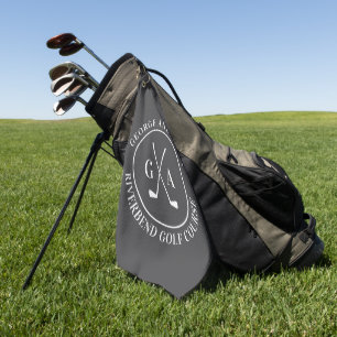 Persoonlijk gegraveerd golfclublogo cadeau golfhanddoek