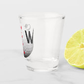 Persoonlijk gegraveerd leuk golfbal thema shotglas shot glas (Rechts)