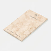 Persoonlijk Gegraveerd Marmer Post-it® Notes (Schuin)