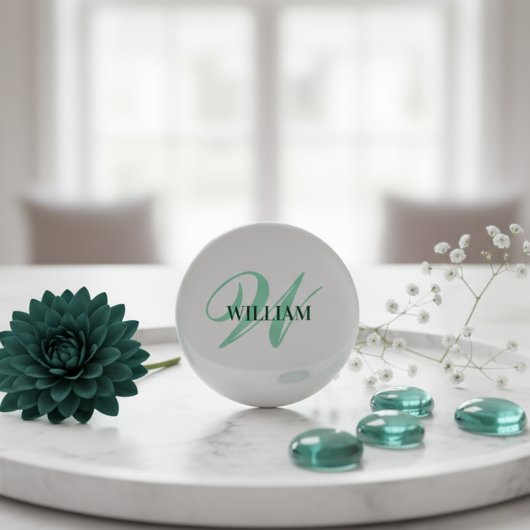 Persoonlijk Gegraveerd Monogram Cadeau Ronde Button 3,2 Cm