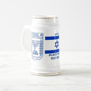 Persoonlijk gegraveerd toastgeschenk met het wapen bierpul