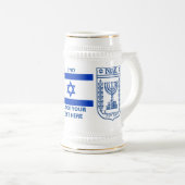 Persoonlijk gegraveerd toastgeschenk met het wapen bierpul (Voorkant rechts)
