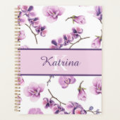 Persoonlijk gegraveerde bloemen planner (Voorkant)