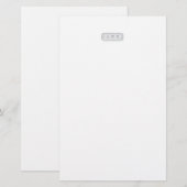 Persoonlijk Gegraveerde Edelsteen Briefpapier (Voorkant / Achterkant)