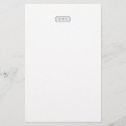 Persoonlijk Gegraveerde Edelsteen Briefpapier (Voorkant)