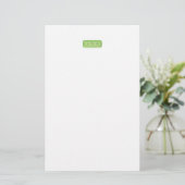 Persoonlijk Gegraveerde Edelsteen Briefpapier (Staand voorkant)