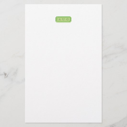 Persoonlijk Gegraveerde Edelsteen Briefpapier (Voorkant)