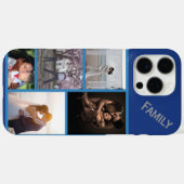 Persoonlijk gegraveerde foto's navyblauw telefoonh Case-Mate iPhone case (Achterkant (horizontaal))