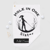 Persoonlijk gegraveerde golf hole in 1 golfhanddoek (Insitu)